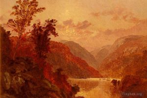 Artist Jasper Francis Cropsey's Work - In The Highlands Of The Hudson