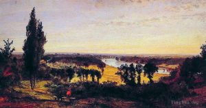 Artist Jasper Francis Cropsey's Work - Richmond Hill and the Thames London