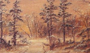 Artist Jasper Francis Cropsey's Work - Winter Woodland