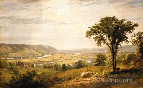 Jasper Francis Cropsey Oil Painting - Wyoming Valley Pennsylvania