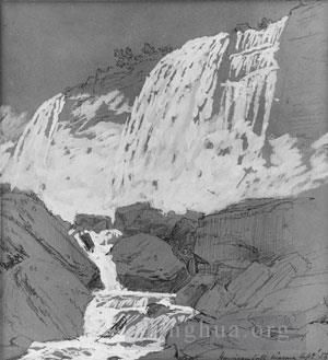 Jasper Francis Cropsey Various Paintings - American Falls Niagara
