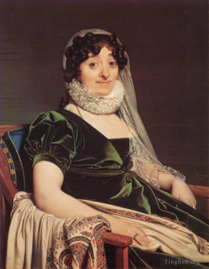 Jean-Auguste-Dominique Ingres Oil Painting - Comtess de Tournon