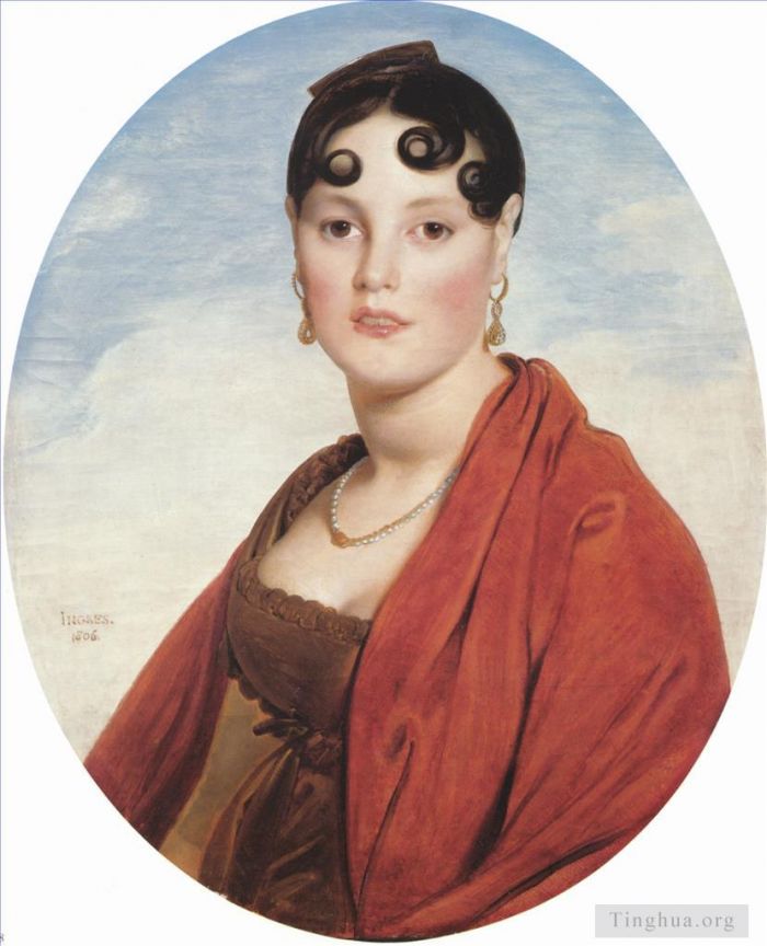 Jean-Auguste-Dominique Ingres Oil Painting - Madame Aymon