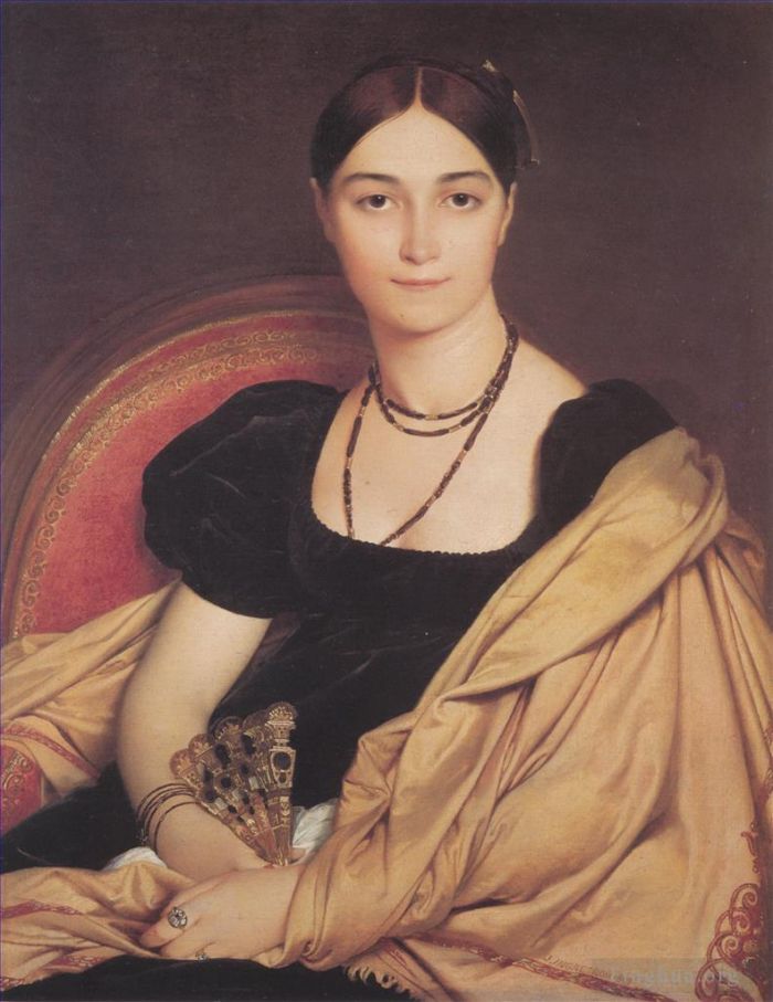 Jean-Auguste-Dominique Ingres Oil Painting - Madame Duvaucey