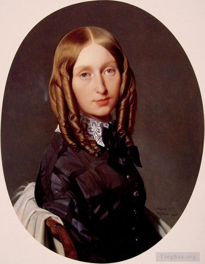 Jean-Auguste-Dominique Ingres Oil Painting - Madame Frederic Reiset