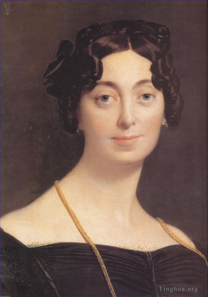 Jean-Auguste-Dominique Ingres Oil Painting - Madame Leblanc