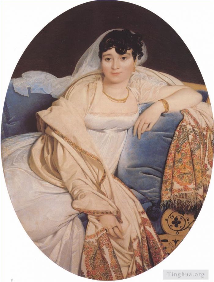 Jean-Auguste-Dominique Ingres Oil Painting - Madame Riviere