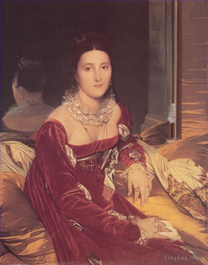 Jean-Auguste-Dominique Ingres Oil Painting - Madame de Senonnes