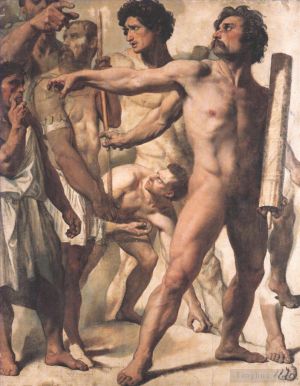 Artist Jean-Auguste-Dominique Ingres's Work - Study for The Martyrdom of St Symphorien