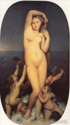 Artist Jean-Auguste-Dominique Ingres's Work - Venus Anadyomene