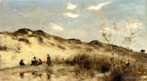 Artist Jean-Baptiste-Camille Corot's Work - A Dune at Dunkirk