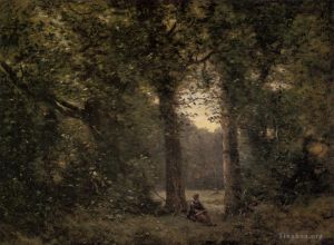 Artist Jean-Baptiste-Camille Corot's Work - Souvenir of Ville dAvray