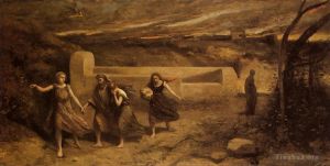 Artist Jean-Baptiste-Camille Corot's Work - The Destruction of Sodom