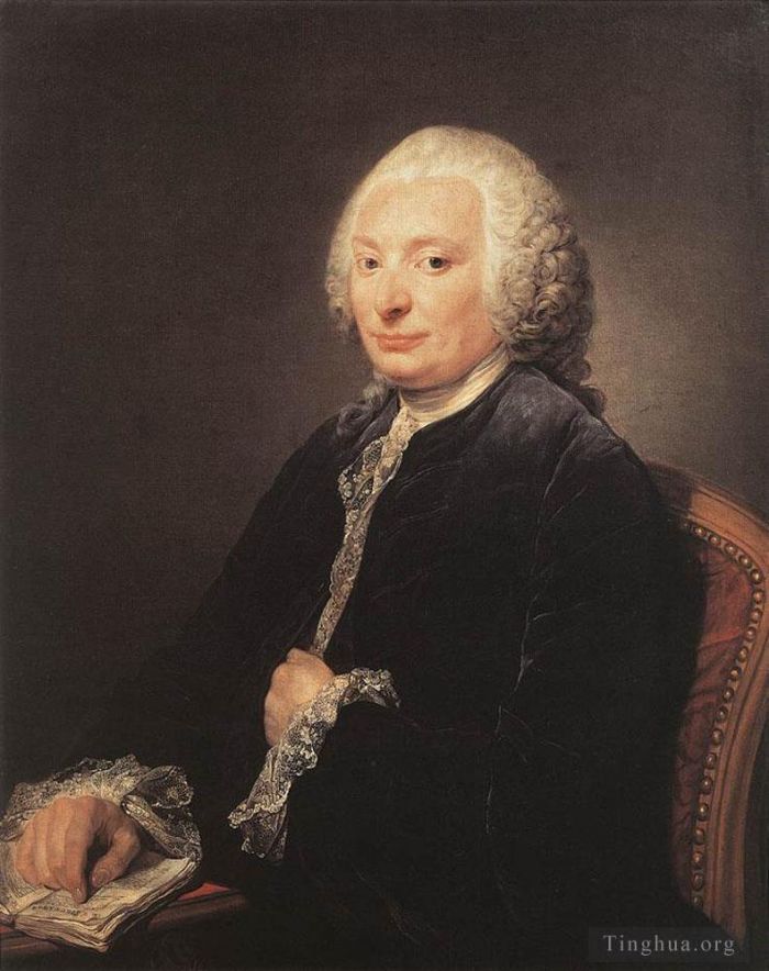 Jean-Baptiste Greuze Oil Painting - Portrait of George Gougenot de Croissy