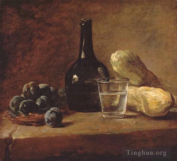 Jean-Baptiste-Simeon Chardin Oil Painting - Plum