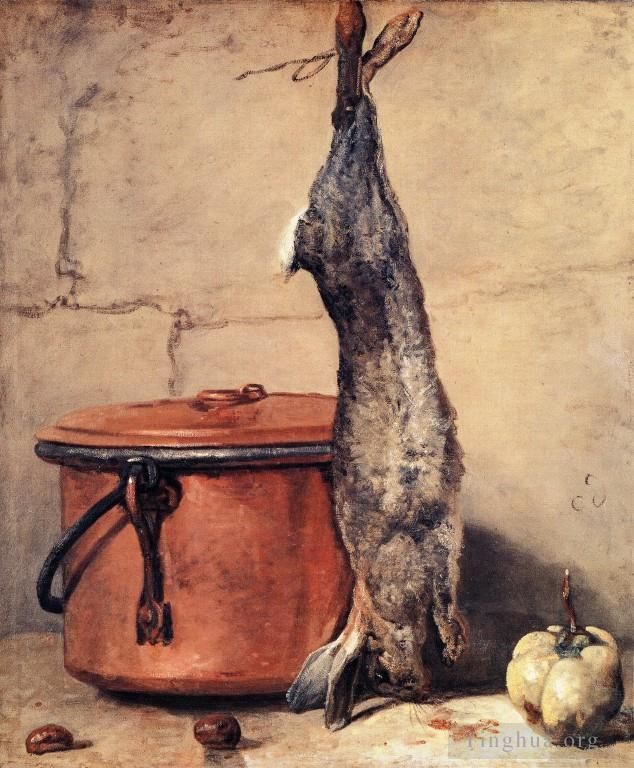 Jean-Baptiste-Simeon Chardin Oil Painting - Rabb