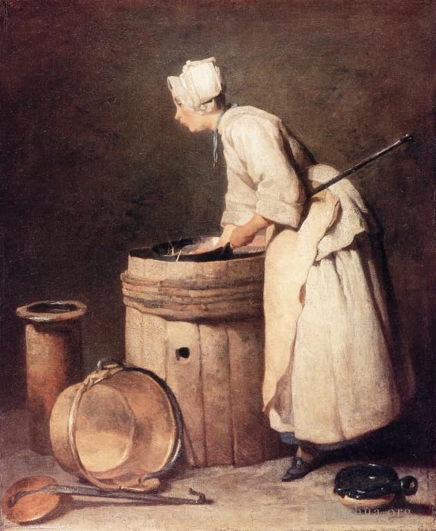 Jean-Baptiste-Simeon Chardin Oil Painting - Scul