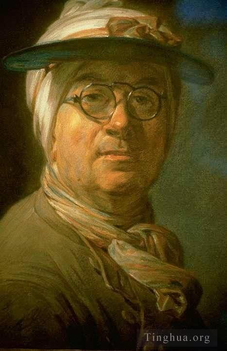Jean-Baptiste-Simeon Chardin Oil Painting - Self