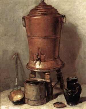 Artist Jean-Baptiste-Simeon Chardin's Work - The Copper Drinking Fou