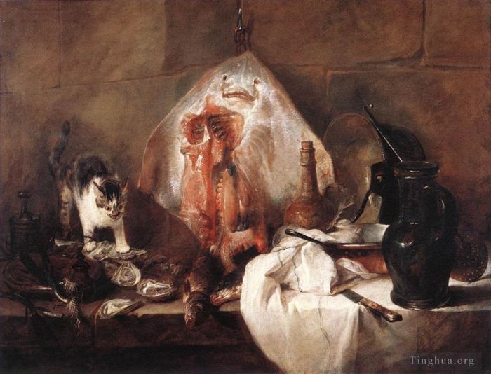 Jean-Baptiste-Simeon Chardin Oil Painting - The Ray