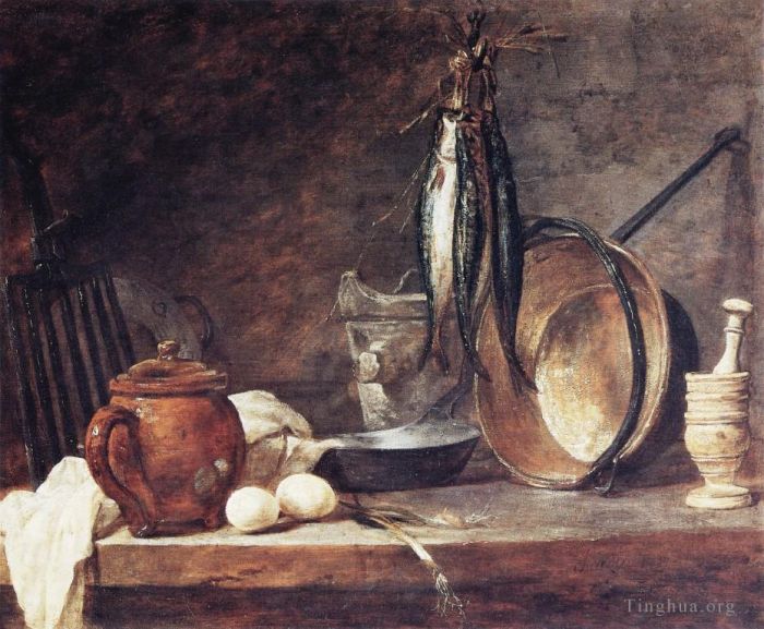 Jean-Baptiste-Simeon Chardin Oil Painting - Untitled
