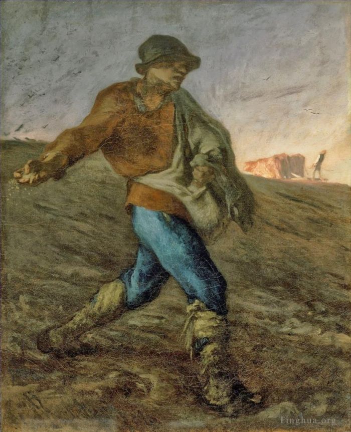 Jean-Francois Millet Oil Painting - The Sower