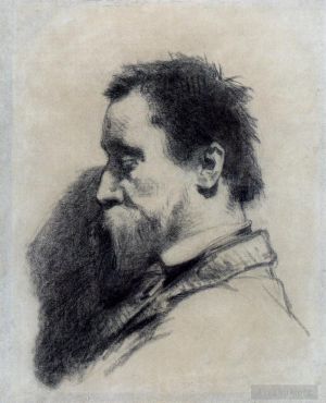Artist Jean-Francois Millet's Work - Portrait Of A Man Said To Be Leopold Desbrosses