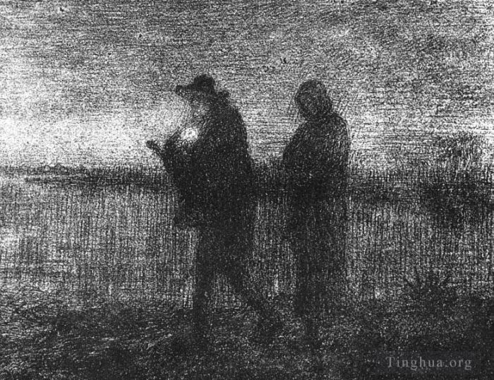 Jean-Francois Millet Various Paintings - The Flight into Egypt