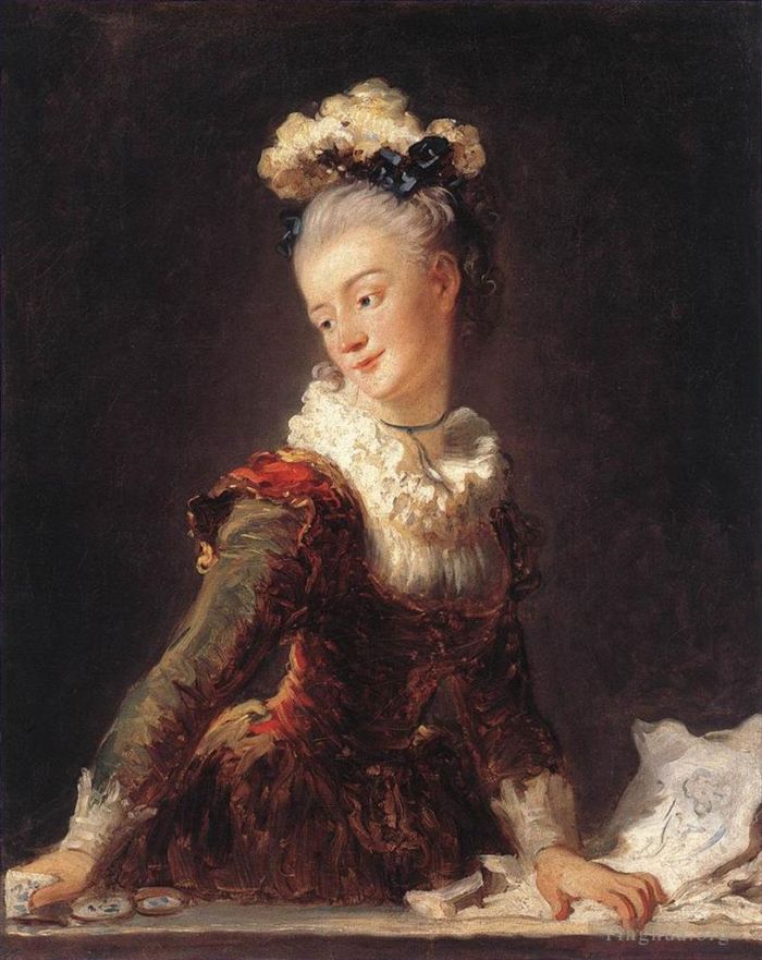 Jean-Honore Fragonard Oil Painting - Marie Madeleine Guimard Dancer