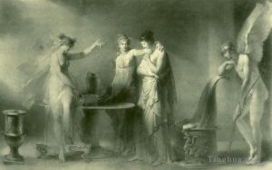 Artist Jean-Honore Fragonard's Work - Psyche and her two sisters