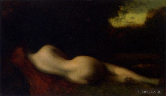 Jean-Jacques Henner Oil Painting - Nude