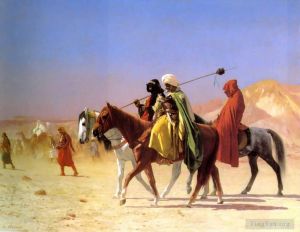 Artist Jean-Leon Gerome's Work - Arabs crossing the Desert
