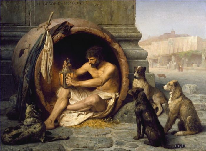 Jean-Leon Gerome Oil Painting - Diogenes