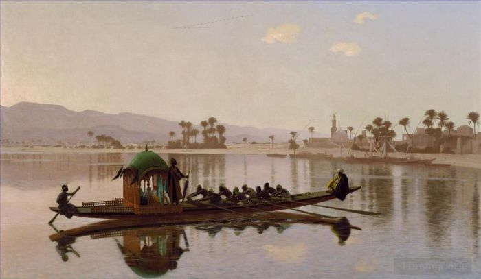 Jean-Leon Gerome Oil Painting - Excursion of the Harem