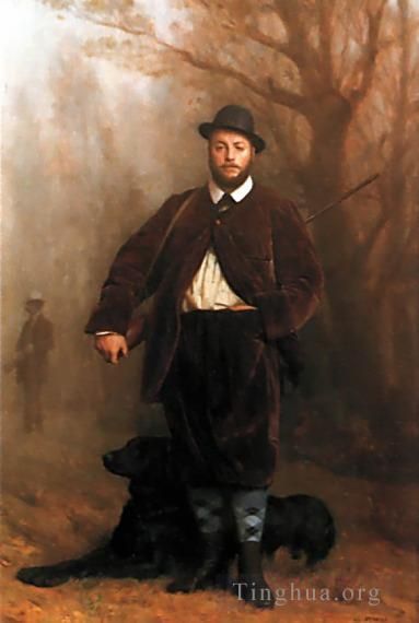 Jean-Leon Gerome Oil Painting - Portrait of Eduoard Delessert