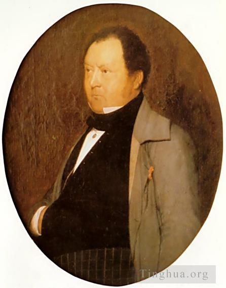 Jean-Leon Gerome Oil Painting - Portrait of M Leblond