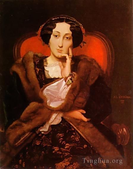Jean-Leon Gerome Oil Painting - Portrait of a Lady2
