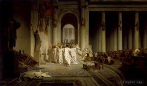 Artist Jean-Leon Gerome's Work - The Death of Caesar