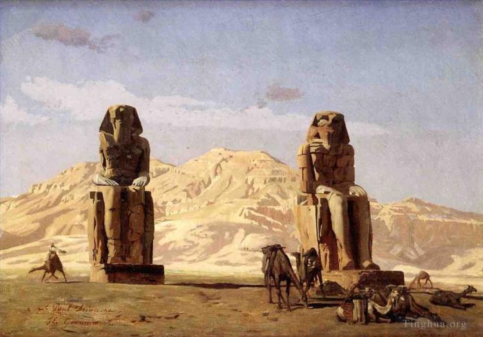 Jean-Leon Gerome Oil Painting - The Memnon and Sesostris