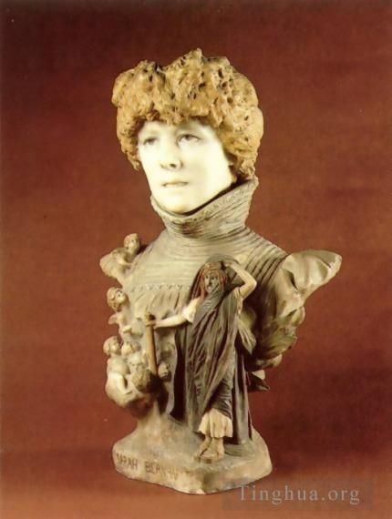 Jean-Leon Gerome Sculpture - Sarah Bernhardt