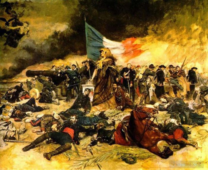 Jean-Louis Ernest Meissonier Oil Painting - The Siege of Paris 1870
