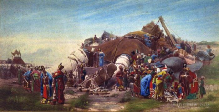Jehan Georges Vibert Oil Painting - Gulliver