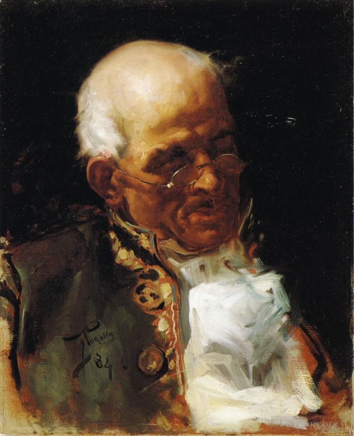Joaquin Sorolla Oil Painting - Portrait of a Caballero