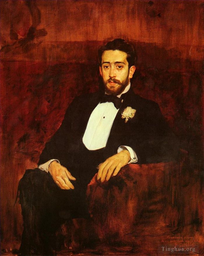 Joaquin Sorolla Oil Painting - Retrato Del Abogado Don Silverio De La Torre y Eguia