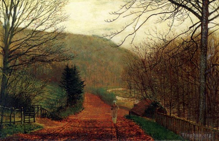 John Atkinson Grimshaw Oil Painting - Forge Valley Scarborough