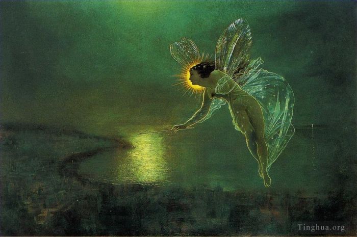 John Atkinson Grimshaw Oil Painting - Spirit of the Night