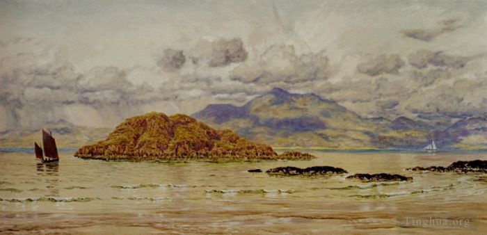 John Brett Oil Painting - Maiden Island