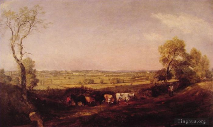 John Constable Oil Painting - Dedham Vale Morning