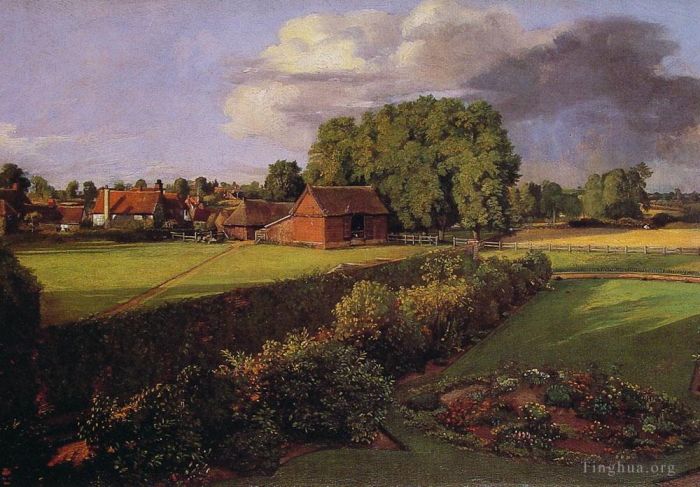 John Constable Oil Painting - Golding Constables Flower Garden