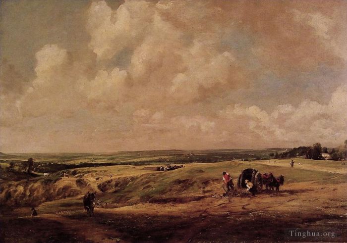 John Constable Oil Painting - Hampstead Heath